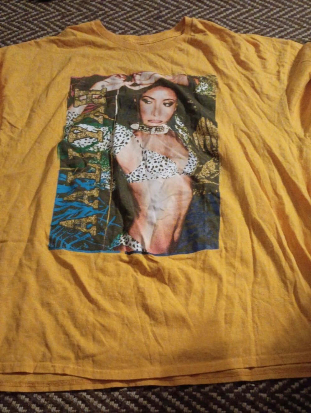 Yellow Graphic Short Sleeve T-Shirt - Unbranded